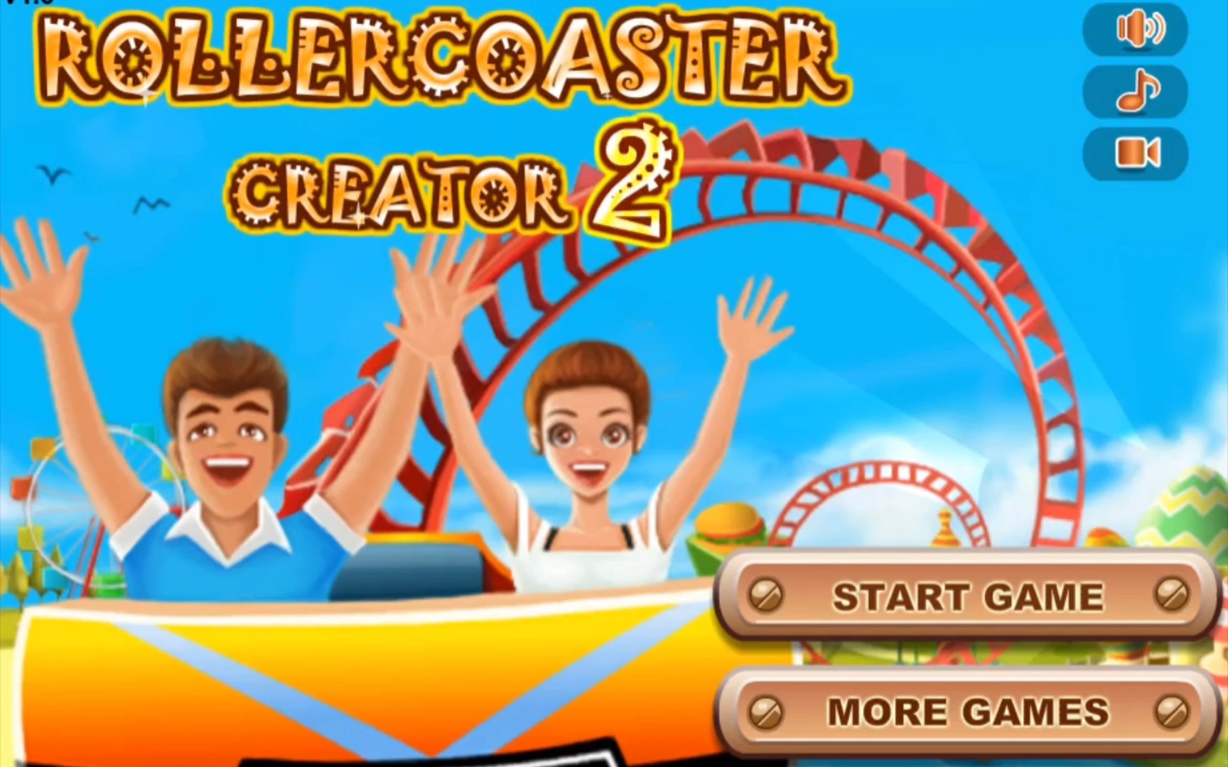 【挑战玩遍所有游戏】4399网页《疯狂过山车2 rollercoaster creator