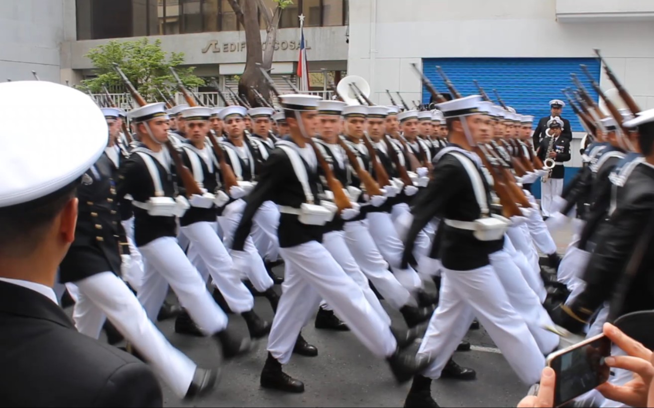 2019年9月19日,智利陆军光荣日海军阅兵