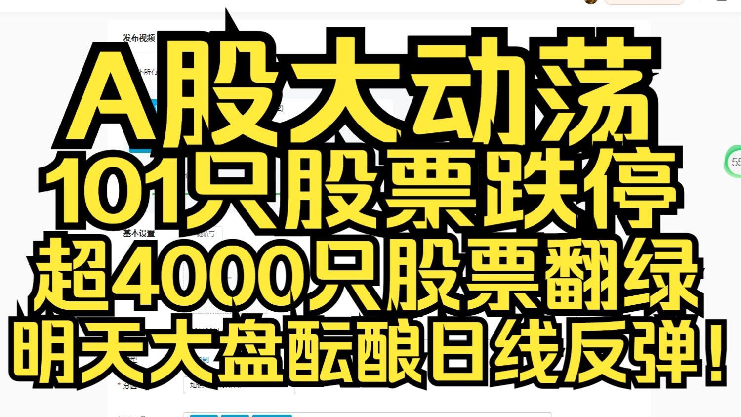 A股:11.18收评:惊爆!101 股跌停,4000 余股翻绿,第一龙头存储芯片领域今日申购!哔哩哔哩bilibili