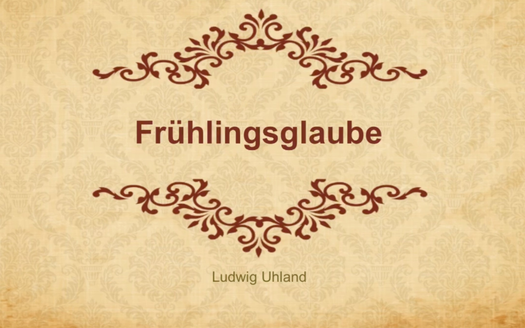 [图]【YouTube搬运】Frühlingsglaube, D.686 - Schubert/Uhland