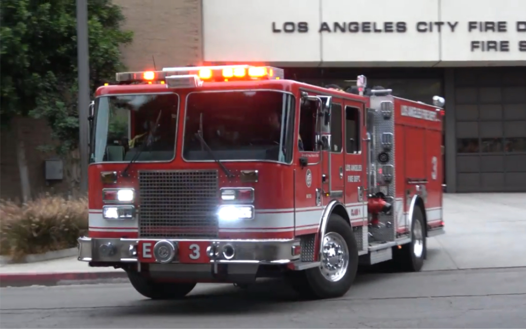 【lafd】洛杉矶消防局 engine 3 responding
