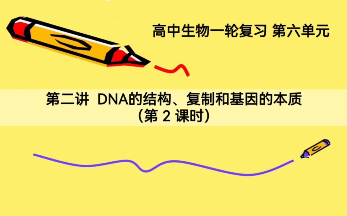 [图]《DNA的结构、复制和基因的本质（DNA的复制）》（一轮复习）