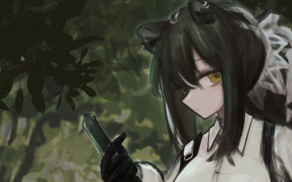 [绘画过程]明日方舟罗宾(摸鱼)