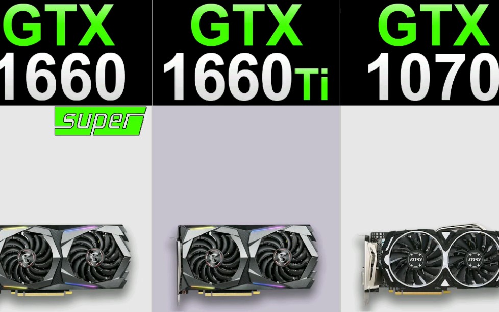 gtx1660supervsgtx1660tivsgtx1070in2020and1080p测评