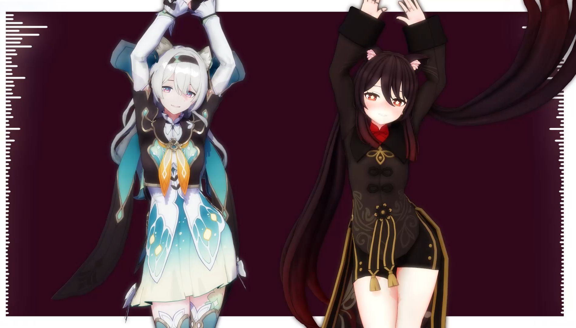 【mmd/星穹铁道/原神】流萤 & 胡桃 (29′51‵29)i l5059