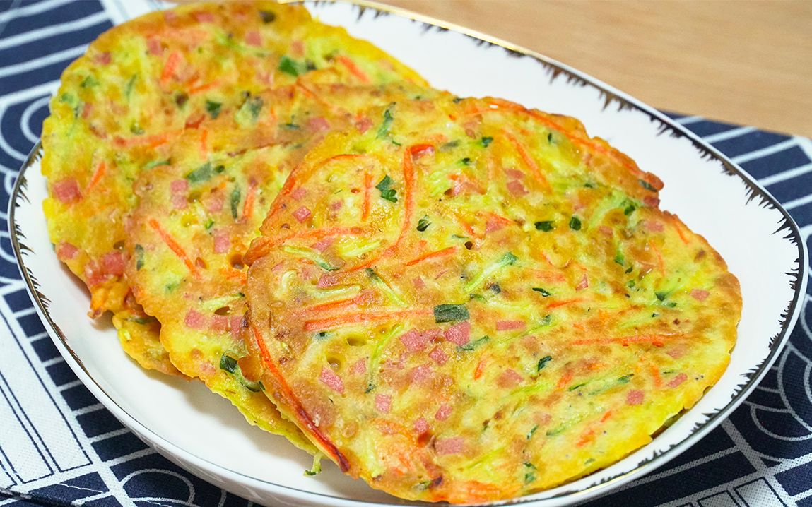 虾皮鸡蛋饼完整