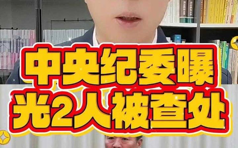 中央纪委曝光2人被查处哔哩哔哩bilibili