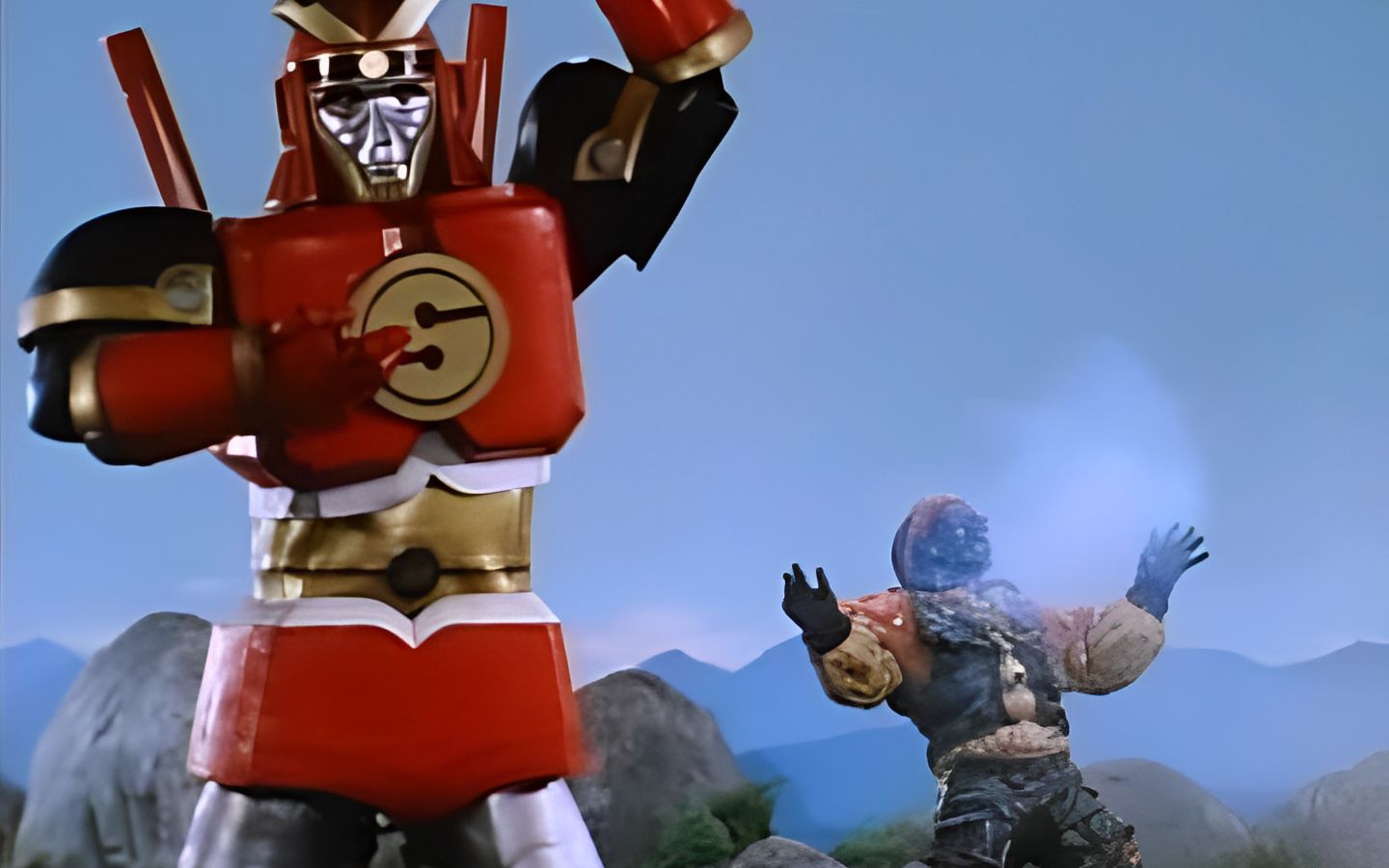 【童年回忆】美版战队s03忍者战队国语e10 红猿佐德单杀怪兽