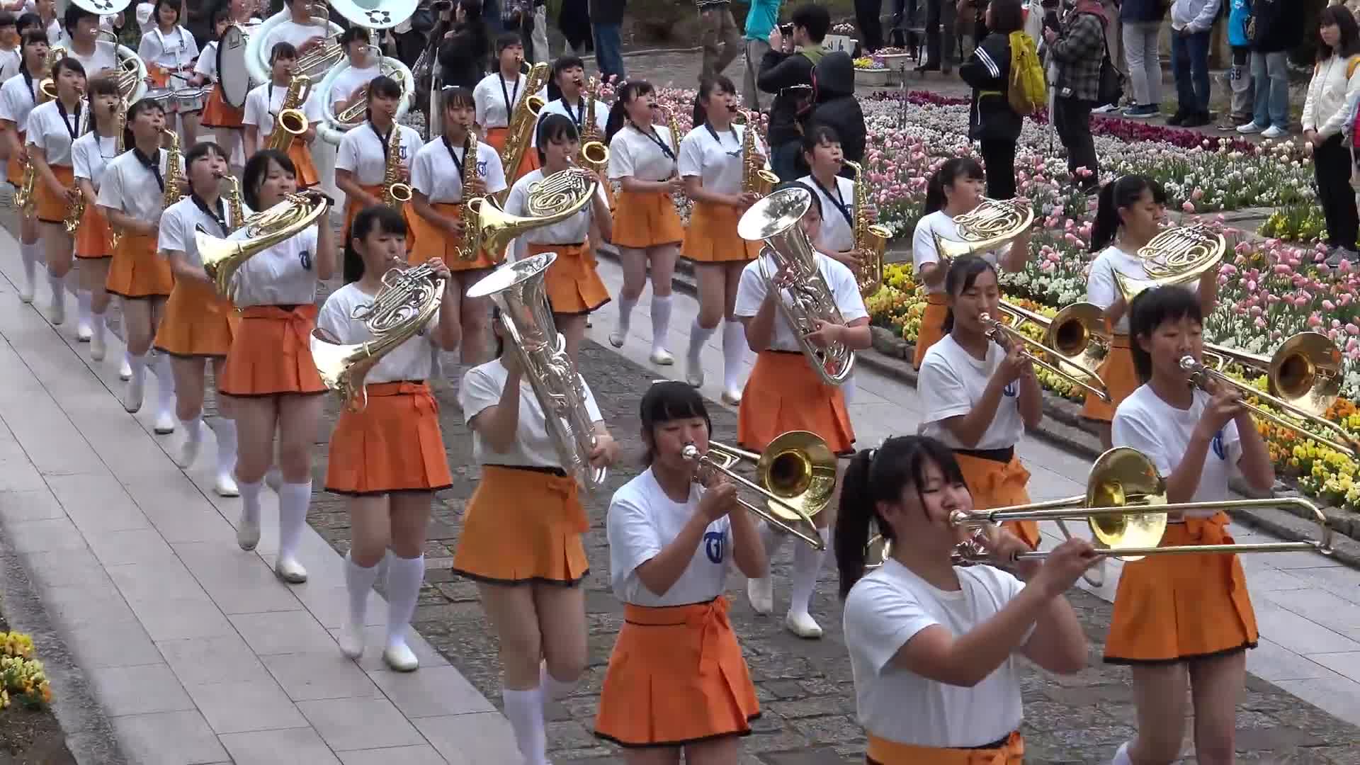 2018年04月15日京都橘高校吹奏楽部ブルーメンパレード午後の部滋賀県