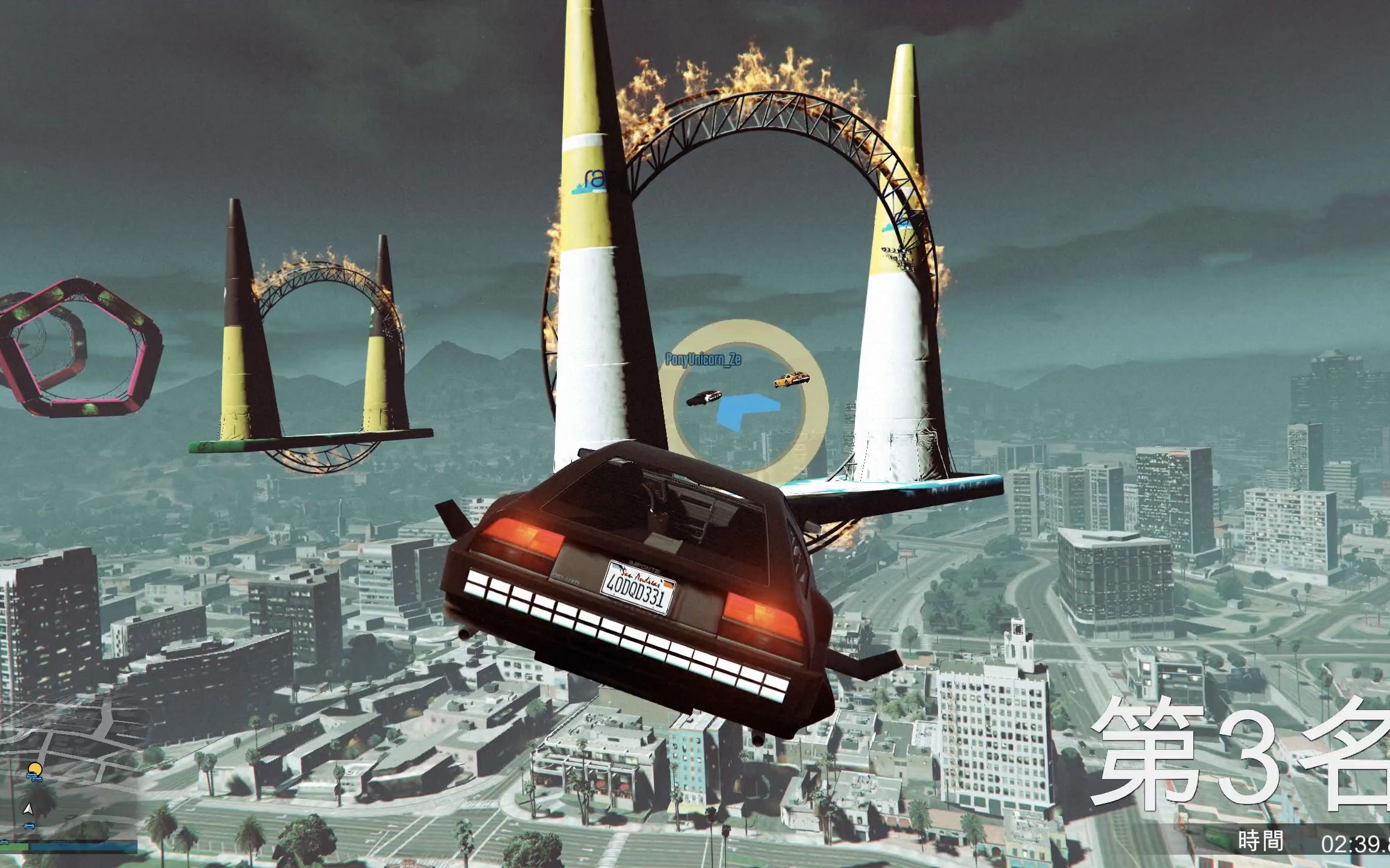 【乐美解说】gta5飞行车 潜水车海陆空3用跑图 新特殊载具竞速模式