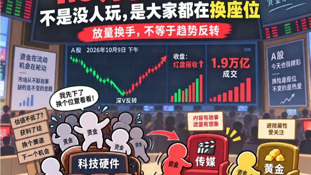 两级反转！大盘与科技触底反弹，电池续强，农业避险，大金融拉升，AI应用/文化传媒午后走强！新的题材已经出现！