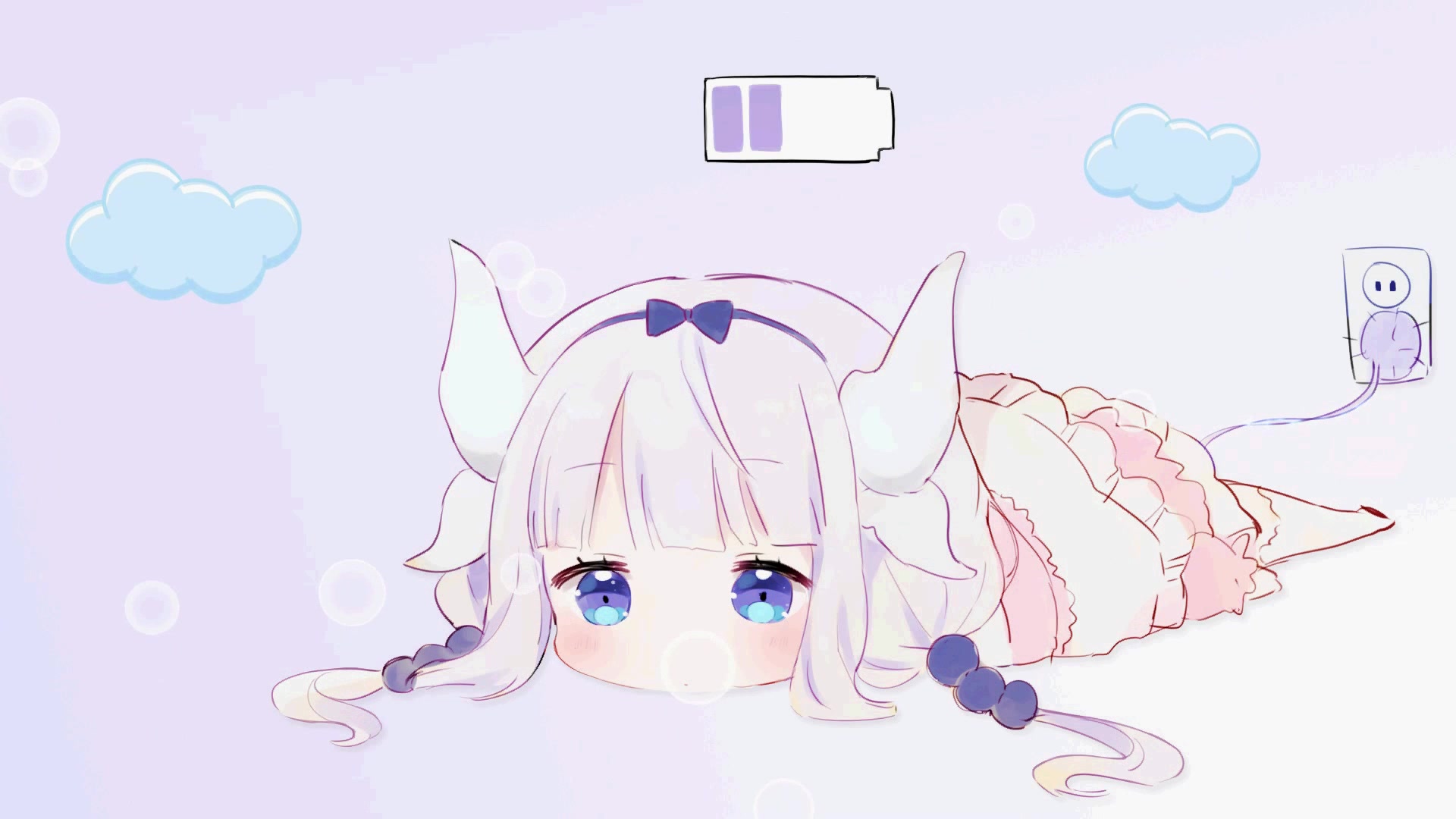 小林家的龙女仆 充电康娜 ,动态桌面视频带视频桌面工具-候鸟