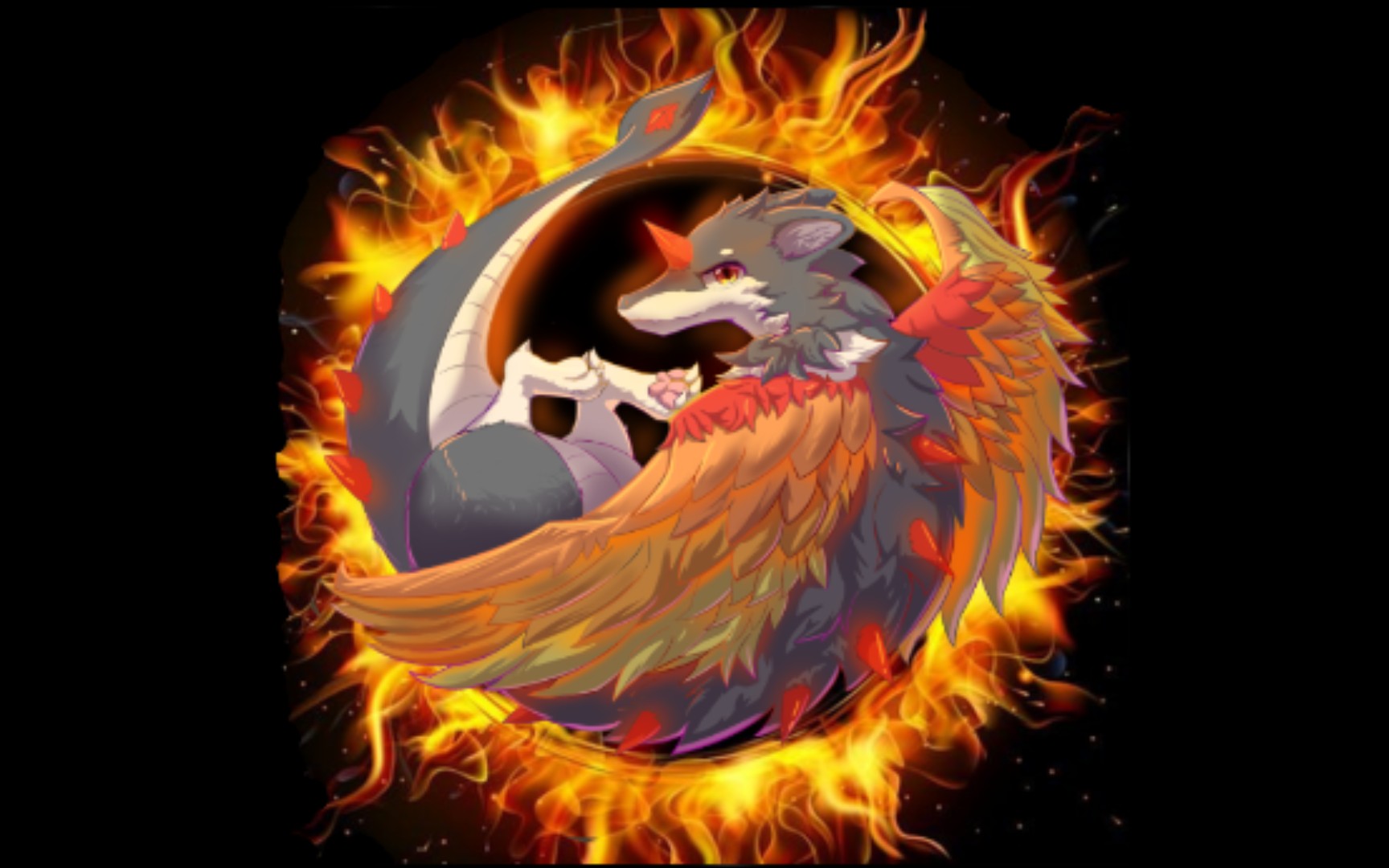 【furry/板绘】超帅的火龙!