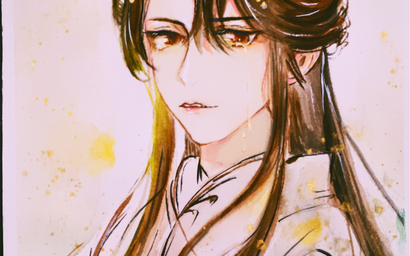 懒癌晚期画一个【师昧】【水彩】_哔哩哔哩 (゜-゜)つロ 干杯~-bili