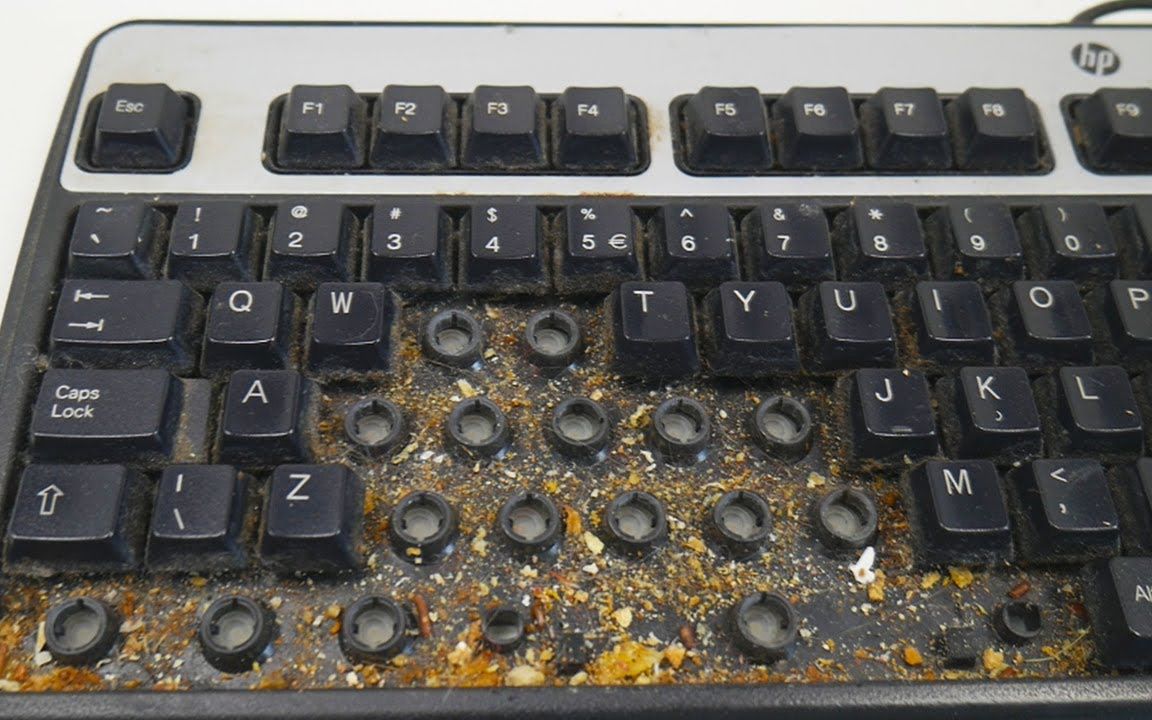 深度清理有史以来最脏的键盘! | 4k | (搬运)