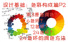 润下课堂 色彩构成 24色环的调色方法 用三原色调24色 P2 哔哩哔哩 Bilibili