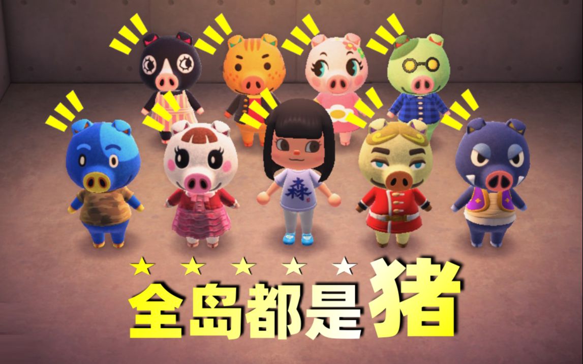【集合啦!动物森友会】 全岛都是猪!