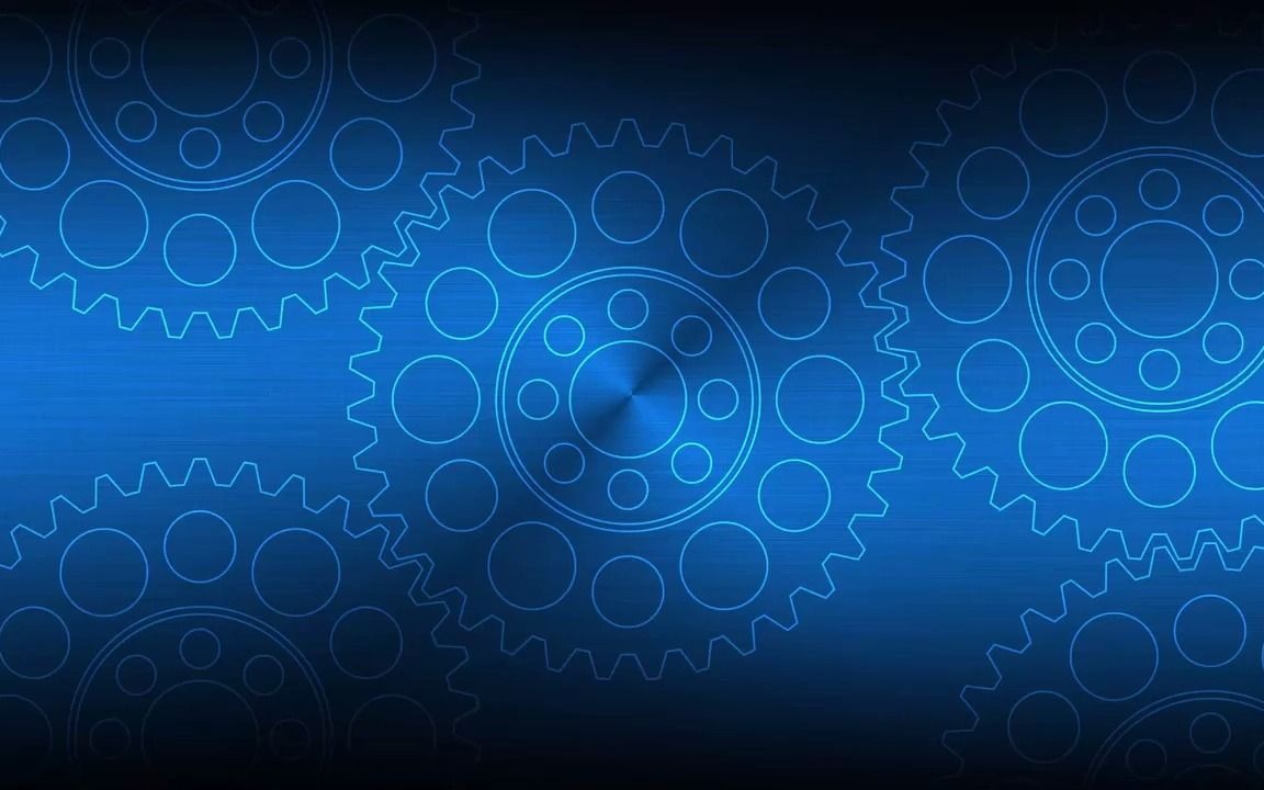 简洁时尚创意的齿轮徽标展示pr模板