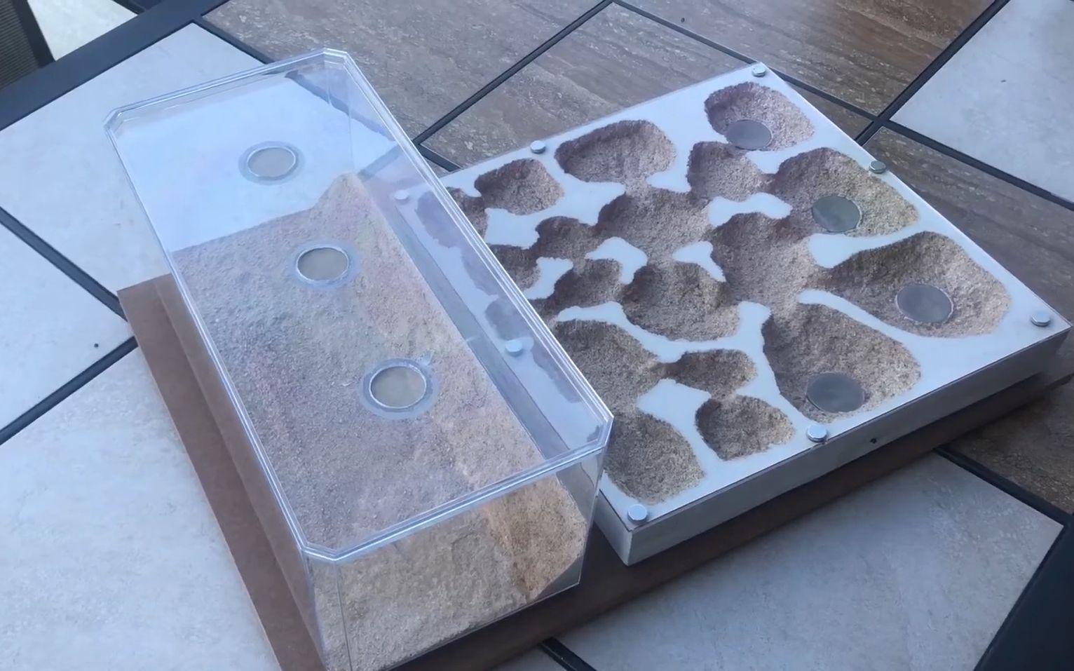 [图]自制平面巢的后续 DIY Formicarium: New Nest for Red Harvester Ants (Pogonomyrmex barbatus