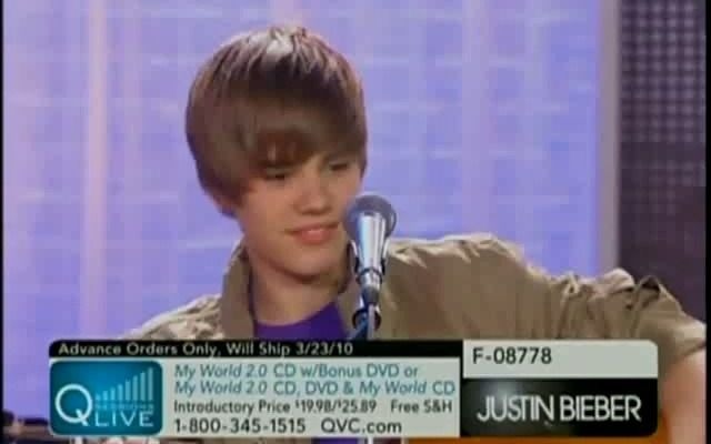 [图]Justin Bieber One Less Lonely Girl不插电 (QVC现场 480p)