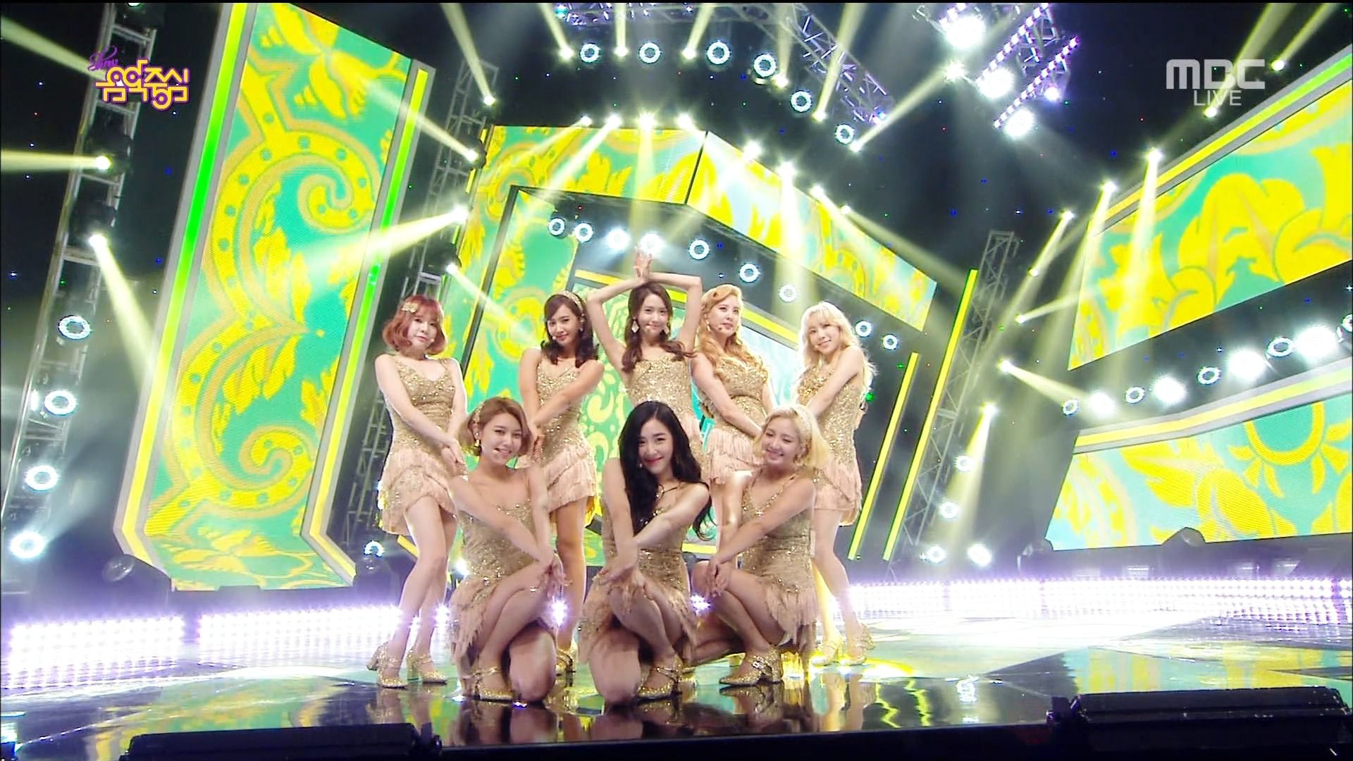 【live】少女时代 - lion heart 1位 后台花絮 150829 mbc show!