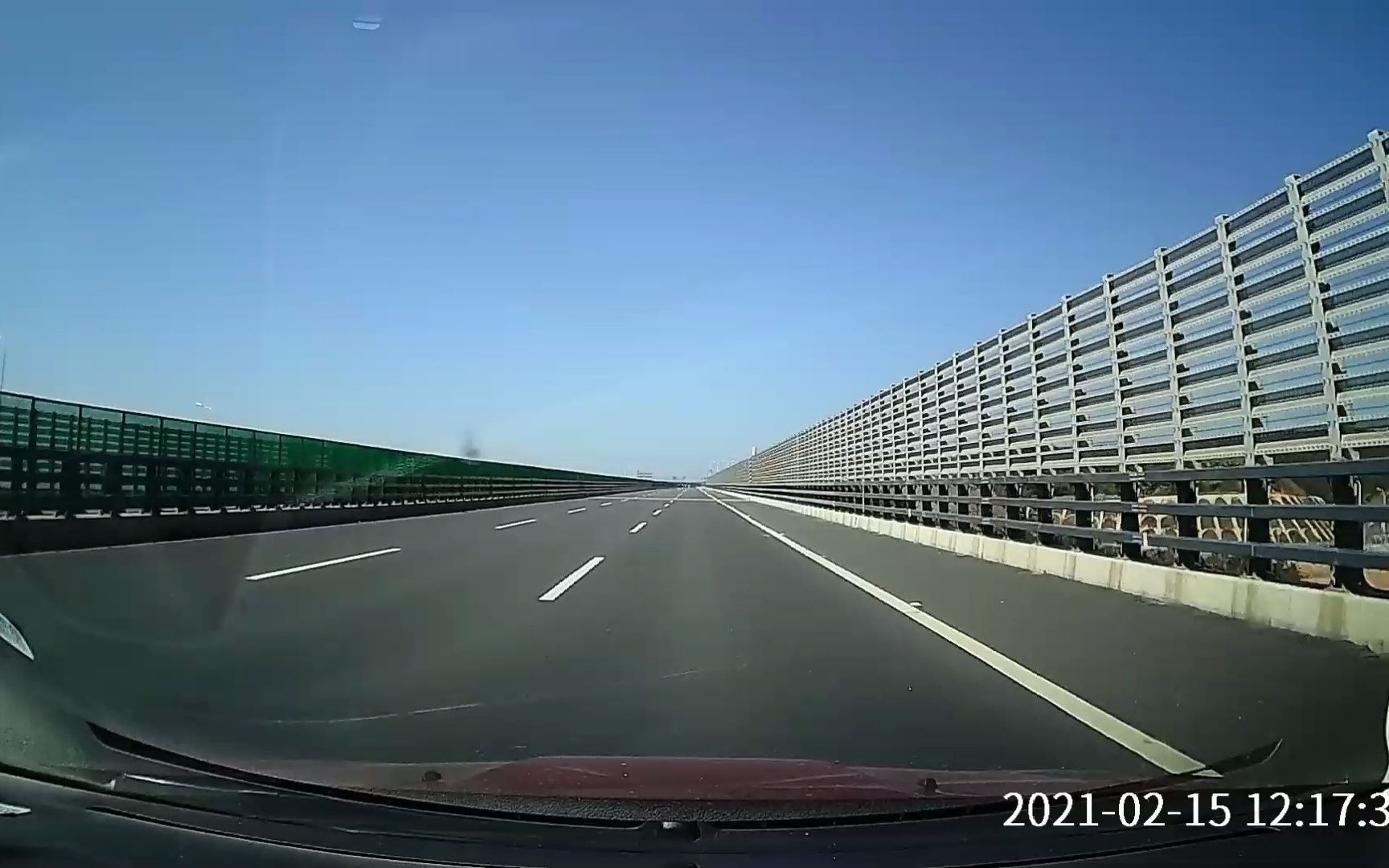 g3京台高速平潭海峡公铁大桥台湾往福州长乐方向