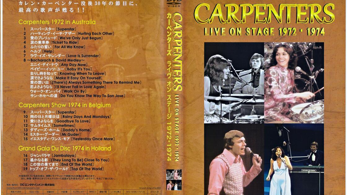 HI-Res）卡朋特乐队Carpenters - Live On Stage 1972-1974_哔哩哔哩_