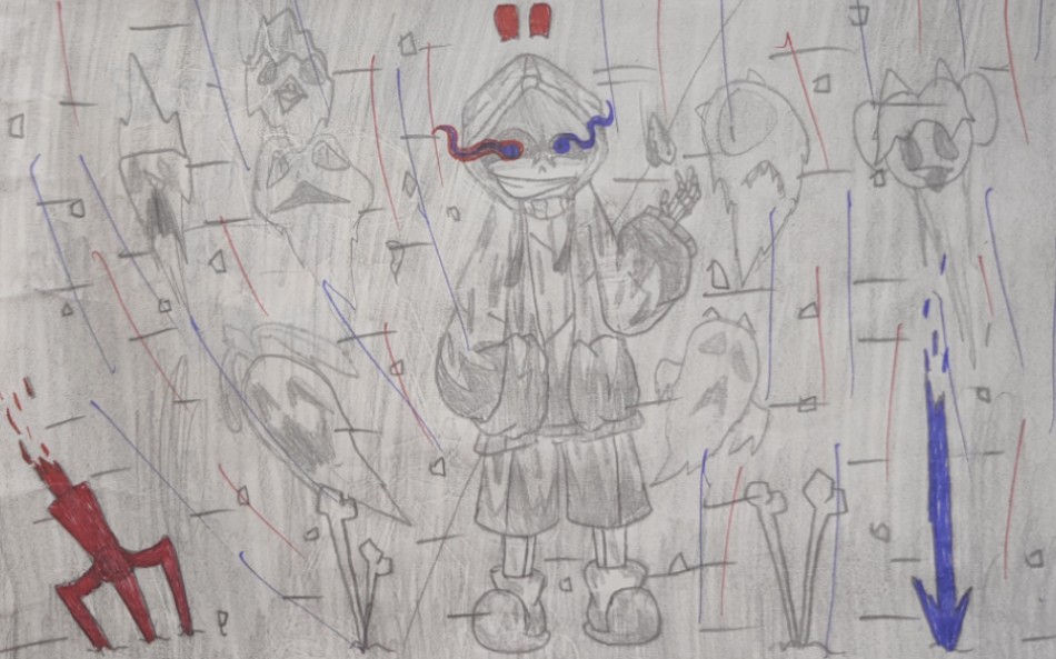 《drasttale 尘埃传说》sans手绘 (求赞)