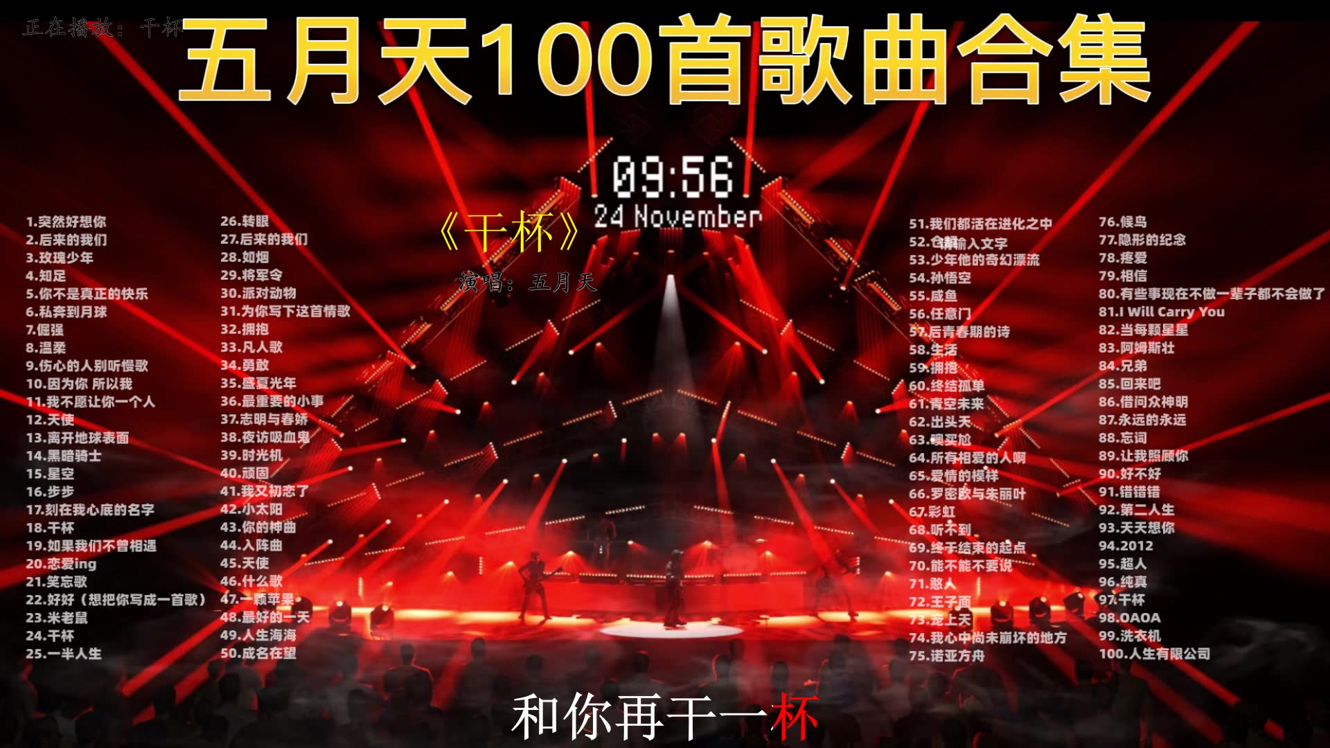 [图]【五月天歌曲精选100首】五月天经典高质量歌单合集，听歌，分集播放，带歌词，无损音质