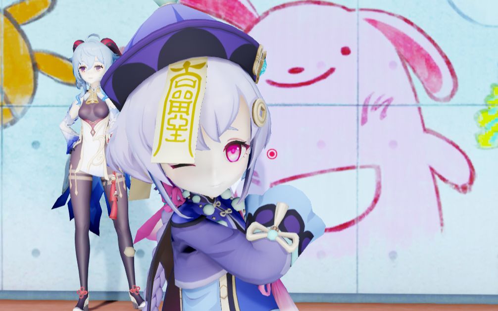 活动作品原神mmd终于喝到了椰奶后的七七