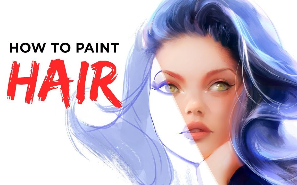 中字原画教程rossdraws头发绘制教学