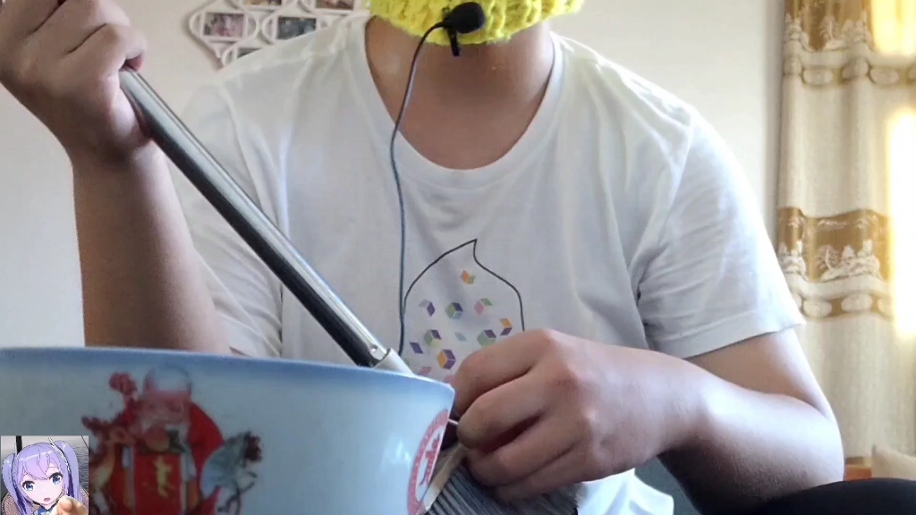 白衣大莱顶碗人翻唱小粒q《说爱你》