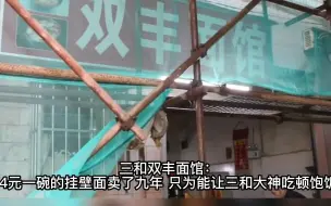 Download Video: 三和双丰面馆：4元一碗的挂壁面 只为能让三和大神吃顿饱饭