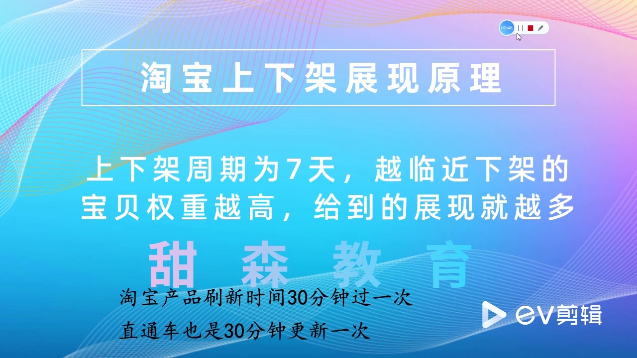 【新手开店实操+淘宝开店培训+淘宝店铺教程+淘宝产品上下架】如何通过调整宝贝上下架时间引爆访客流量重要性哔哩哔哩bilibili