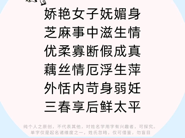 起名用字,娆字解析,分外妖娆,学会自取,#周易起名,#国学起,#起名用字哔哩哔哩bilibili