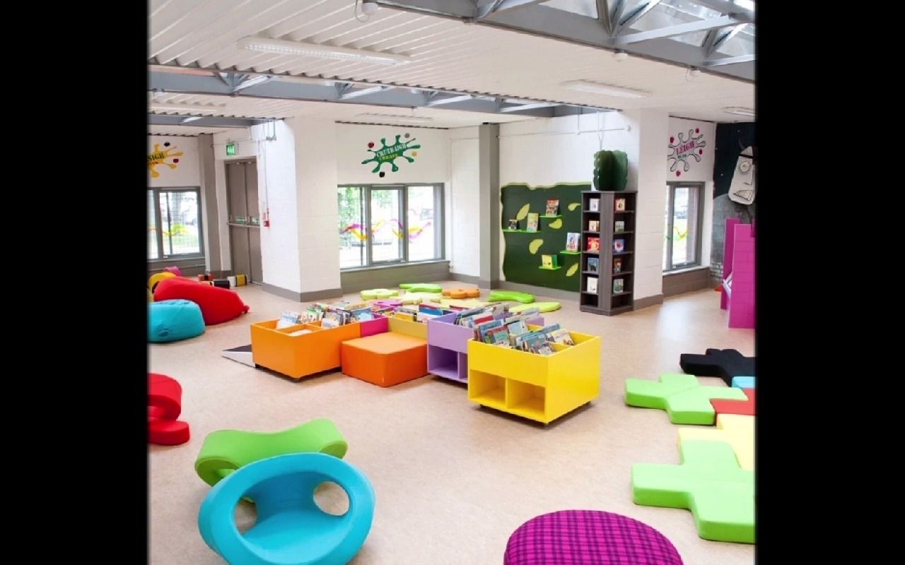 国际学校图书馆家具#儿童阅读休闲区#儿童图书馆家具_哔哩哔哩_bili