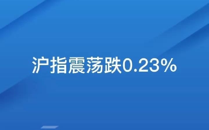 网上股票配资金多多配资实力解读沪指震荡跌0.23%哔哩哔哩bilibili