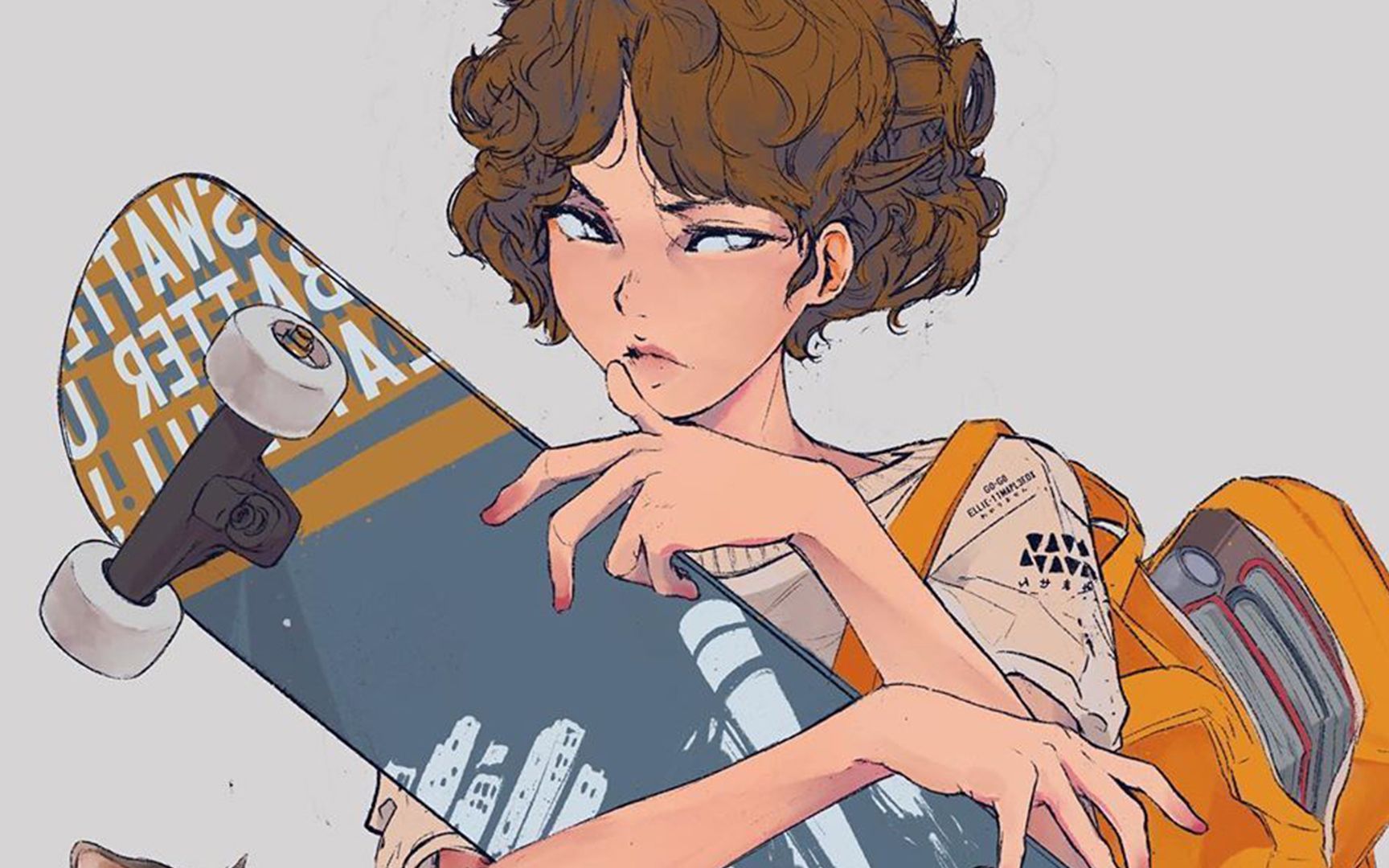 菲律宾新锐插画师raw sushi的一组可盐可甜的青春少女系小姐姐插画,每