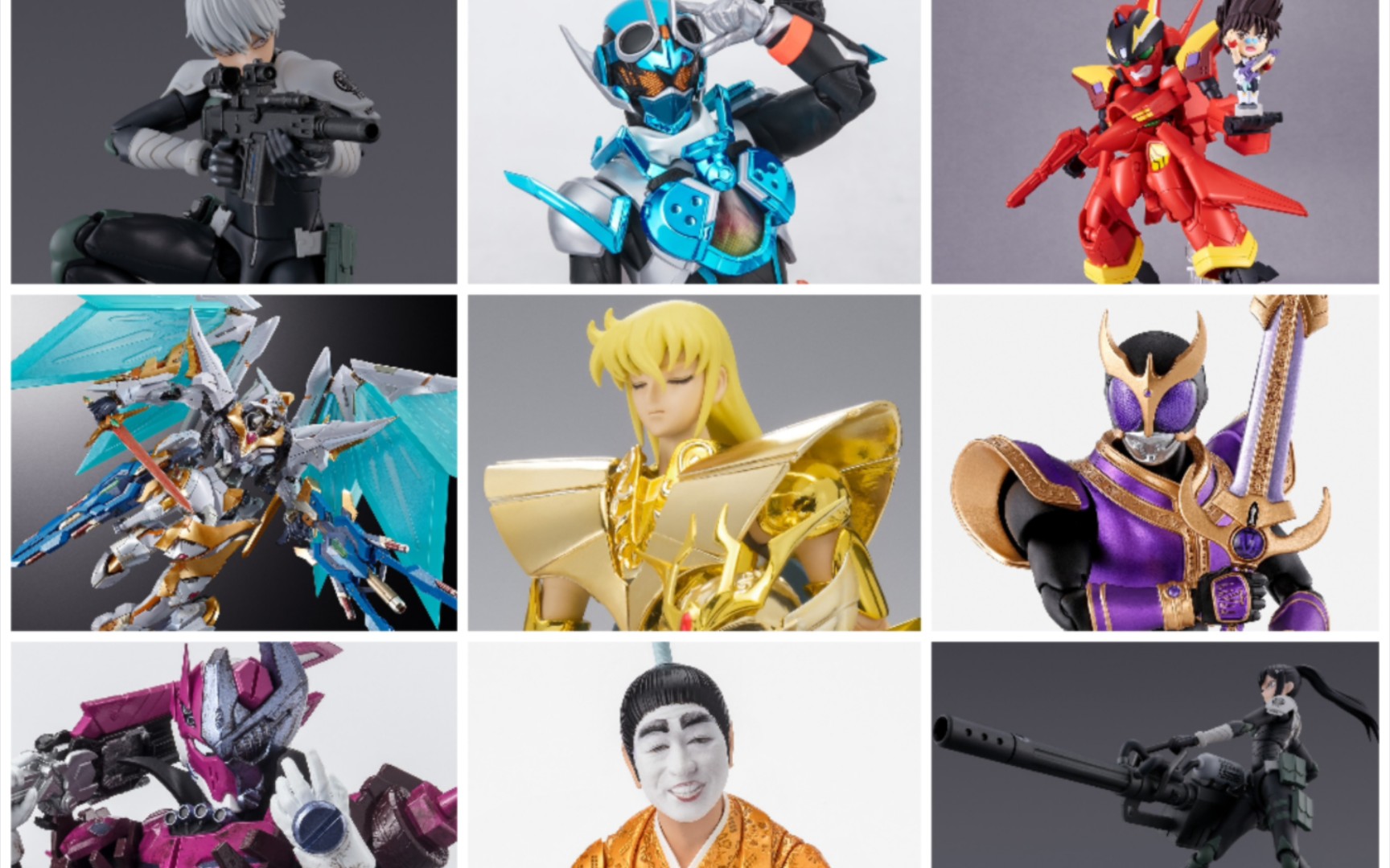 【部分新品资讯】圣衣神话 处女座沙加 shf假面骑士 怪兽8号 shf志村