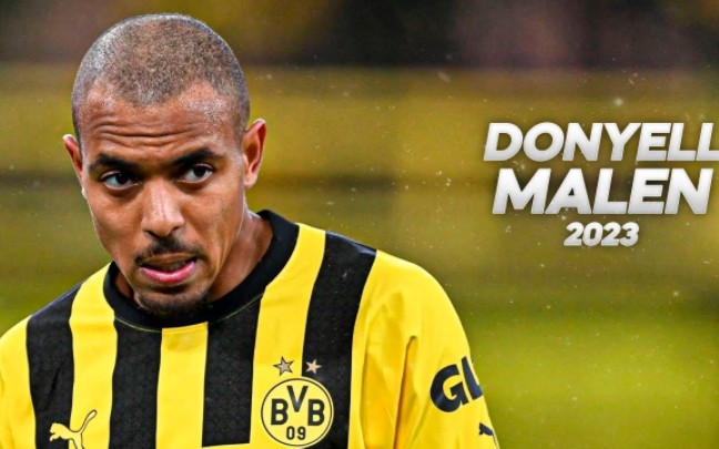 多特蒙德前锋大腿唐耶尔.马伦(donyell malen)2022-23