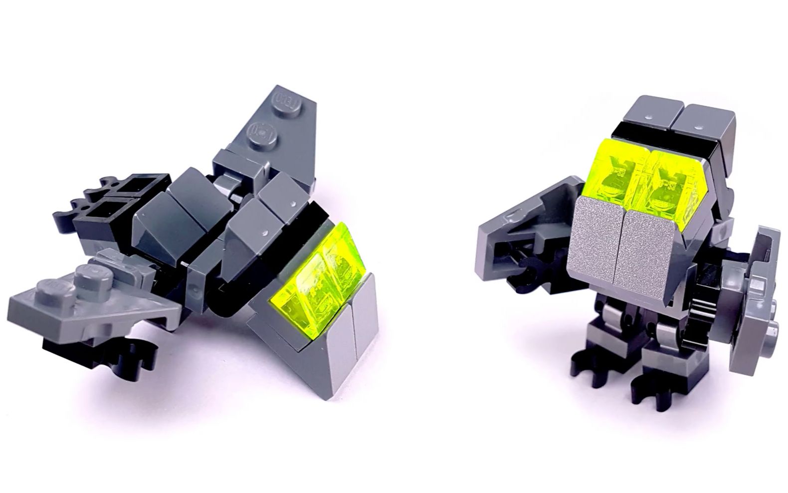 乐高moc教程变形机甲翼龙机甲拼搭指南