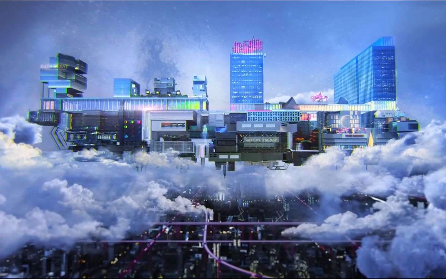 【cg动画】天空之城 | 赛博朋克式的浪漫