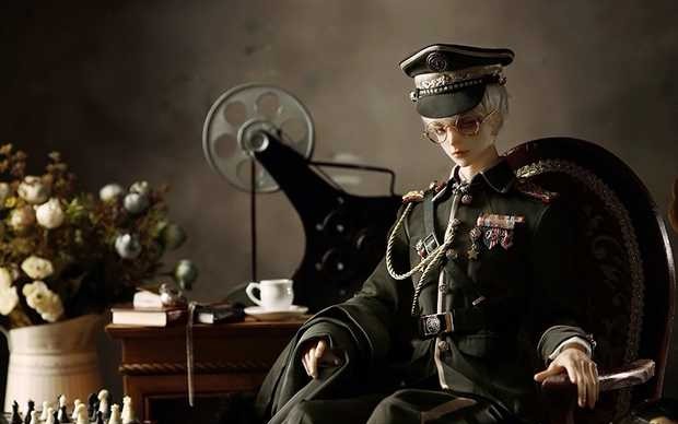 bjd娃衣开箱as家潘安军装开袋及试穿