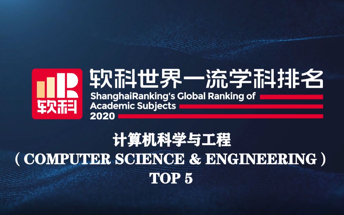 2020软科世界一流学科排名——计算机科学与工程哔哩哔哩bilibili