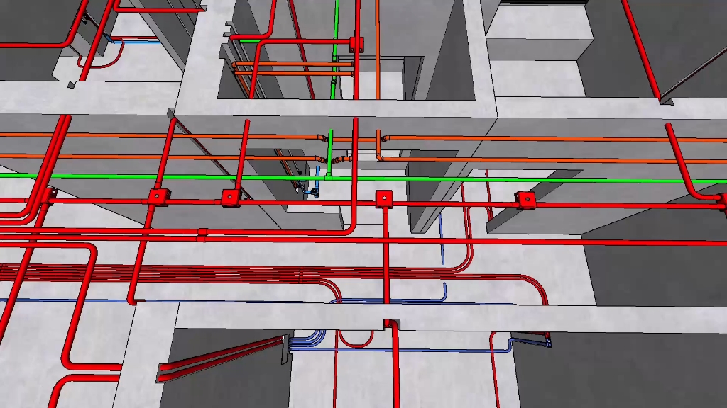 草图大师家装水电方案#室内设计 #su水电 #su #施工图 #水电家装水电