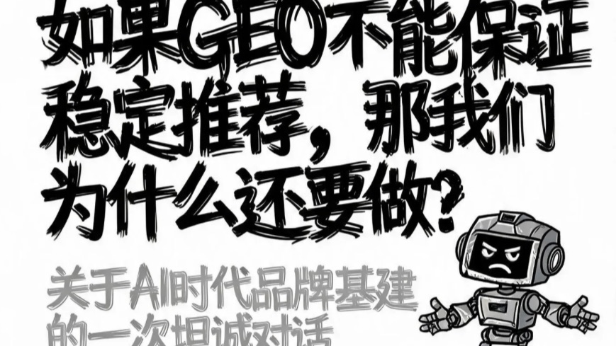 如果GEO不能保证稳定推荐,那品牌为什么还要做?— 关于AI时代品牌基建的一次坦诚对话