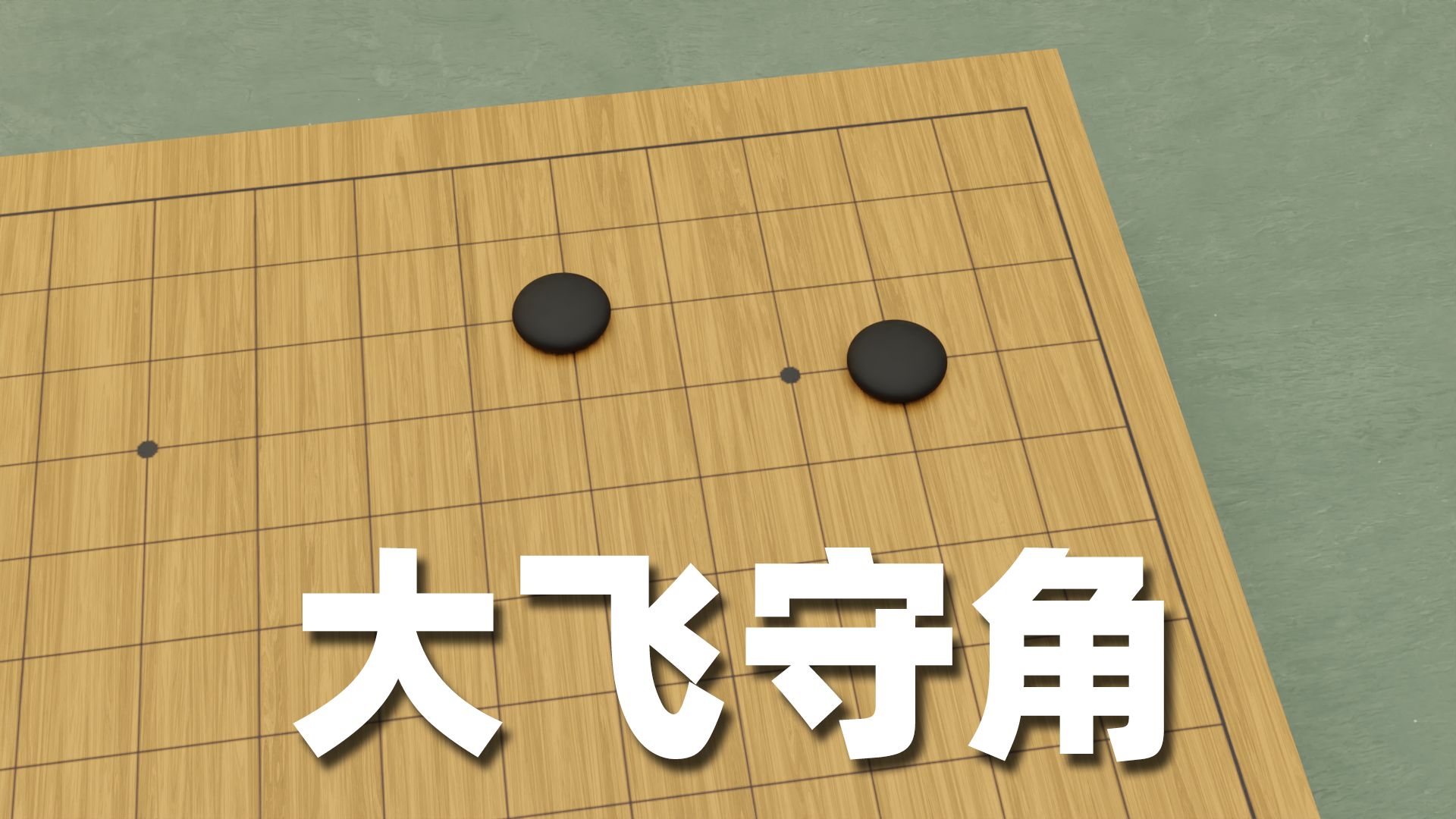 大飞守角【围棋定式】