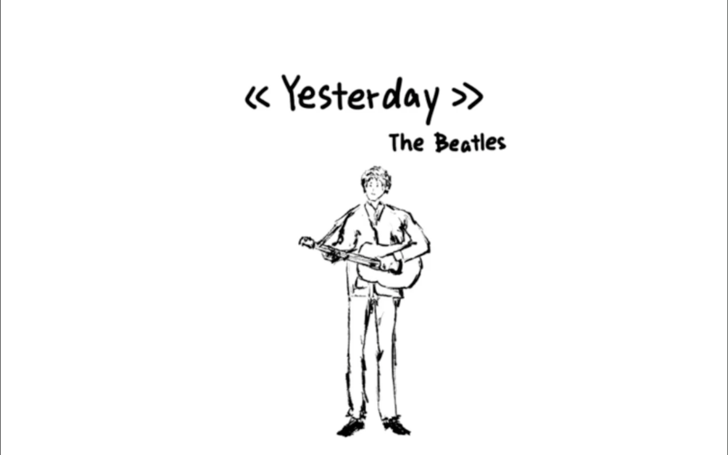 【YesterdayThe Beatles】歌名是昨天,意思确实失去明天.哔哩哔哩bilibili