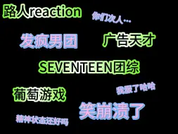 Download Video: 路人第一次看SEVENTEEN团综，笑到崩溃哈哈哈哈，也没人告诉我你们次人是这个画风啊