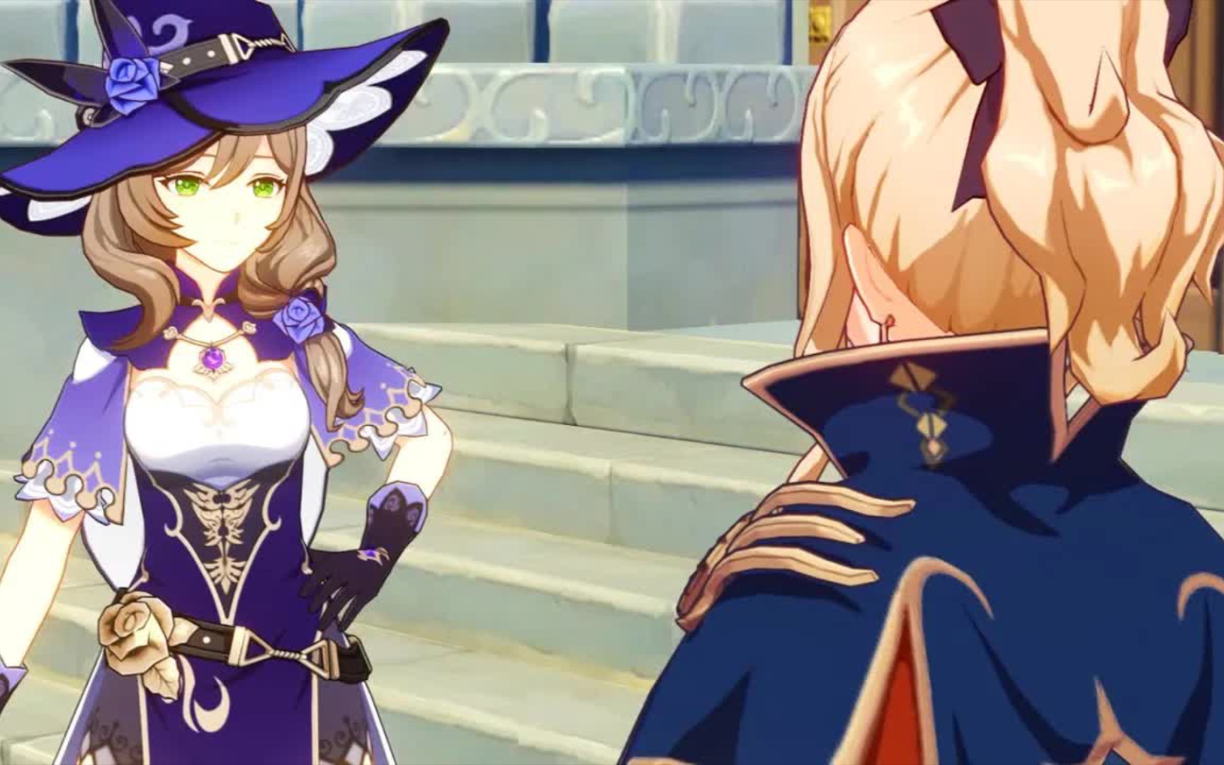 lisa really loves to tease jean in this cutscene  genshin impact